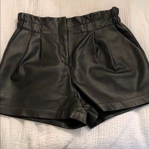 BCBG Leather shorts